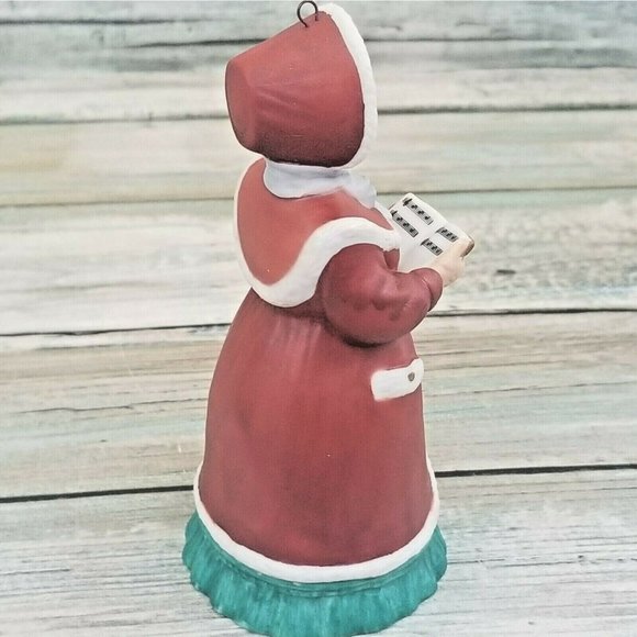 Vintage 1993 Lady Daphine Hallmark Cards Christmas Ornament Porcelain Bell - Picture 2 of 4